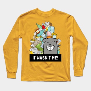 Dog says - It wasn't me! Long Sleeve T-Shirt